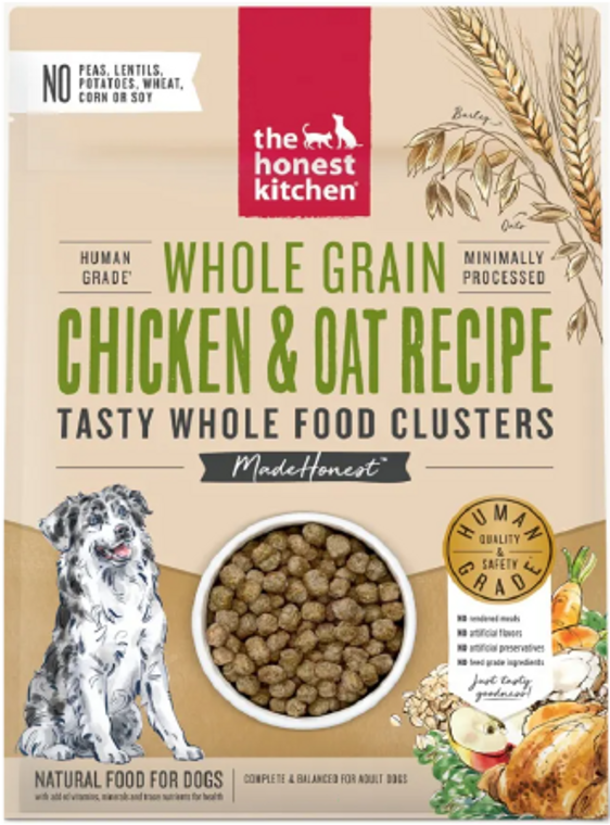 Honest Kitchen Whole Food Clusters Whole Grain Chicken Dog Food 20#