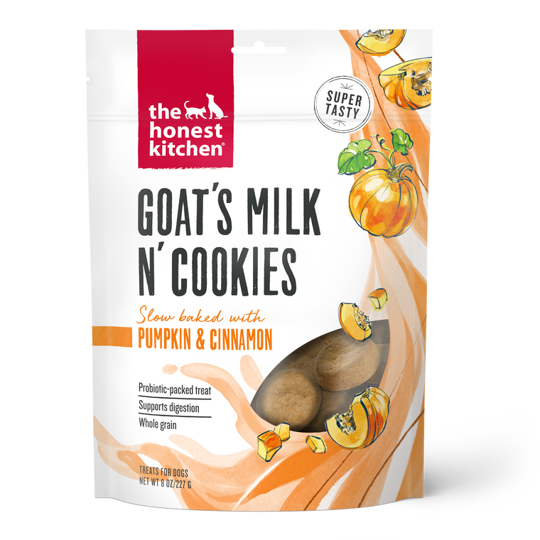 Honest Kitchen Goats Milk Cookies Pumpkin 8oz