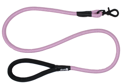 Alcott Adventure Rope Leash Reflective Stitching 5' Pink - Pet Food ...