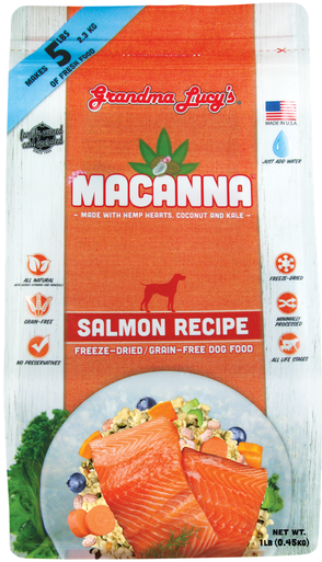 Grandma Lucy's Macanna Salmon Dog Food 1lb - Pet Food Warehouse
