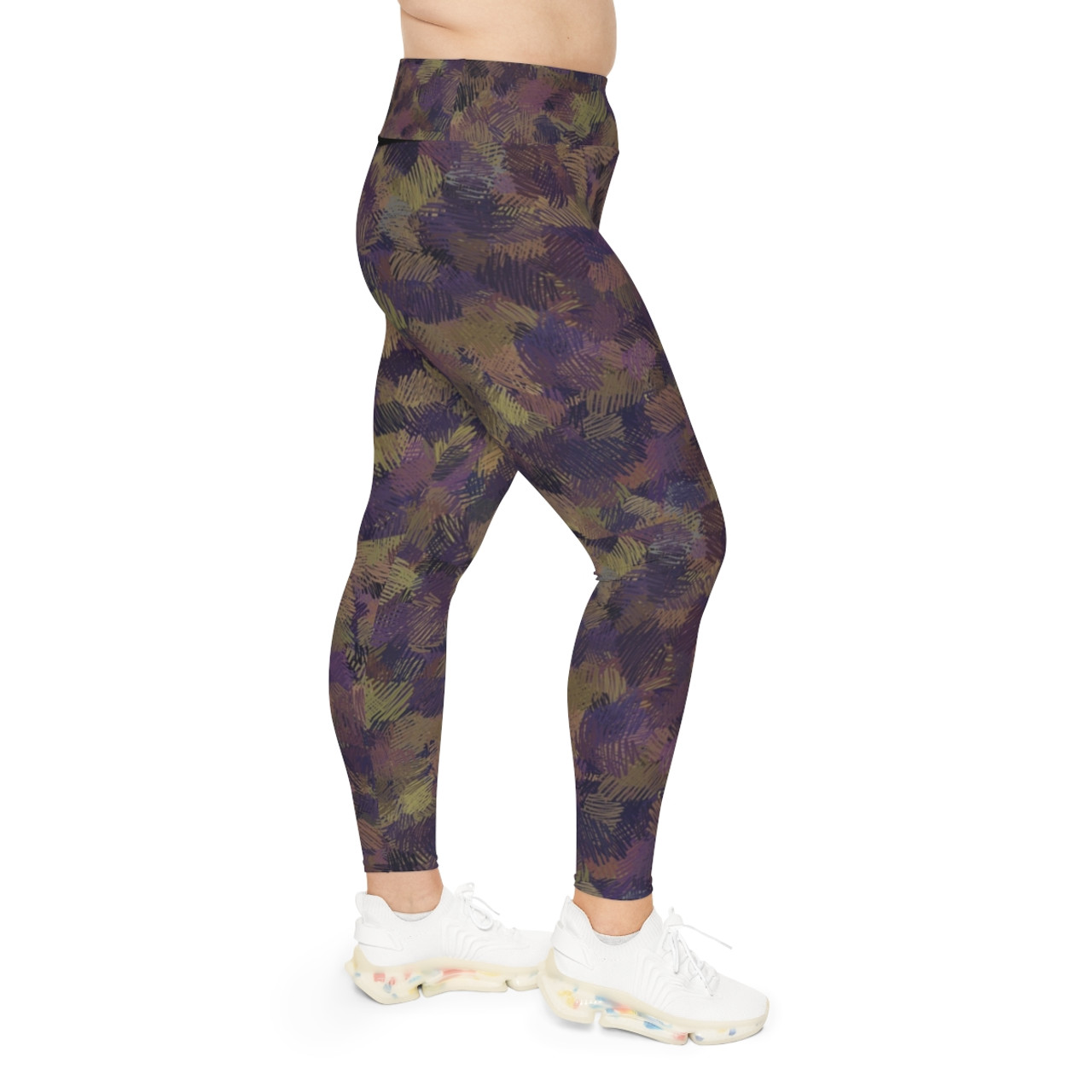 Buy Fashion Fusion Women's Purple Cotton Lycra Churidar Leggings (XXX-Large)  at