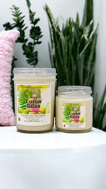 Lotus Bliss (Signature Scent) Coconut/Soy Wax Candle