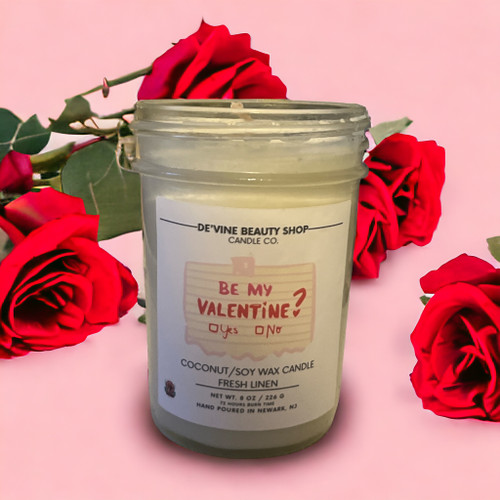 “Be My Valentine?” Coconut/Soy Wax Candle