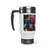 "I Am Loved" Stainless Steel Travel Mug with Handle, 14oz