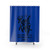 "Real King - To Be A Real King You Must First Be Kind To Yourself" Shower Curtain - Blue & Black