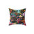 "What You Say About You Matters, Be Kind To Your Mind" Double-Sided Faux Suede Rainbow Rose & Butterfly Throw Pillow
