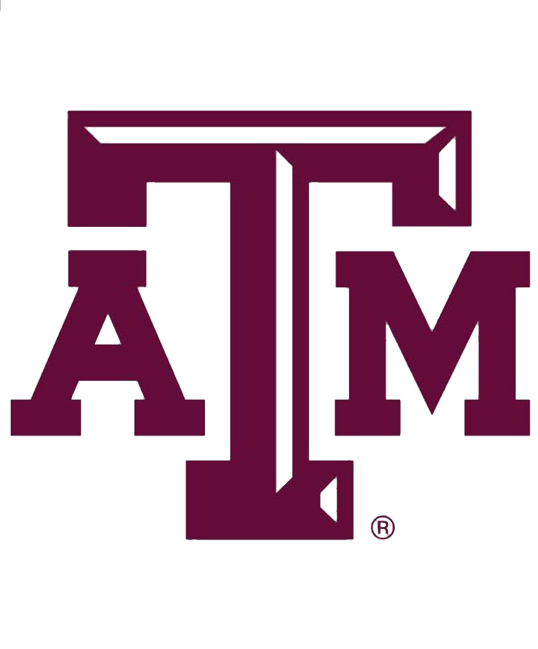 Texas A&M Aggies 2.5 x 3 Cross Decal | Maroon & White