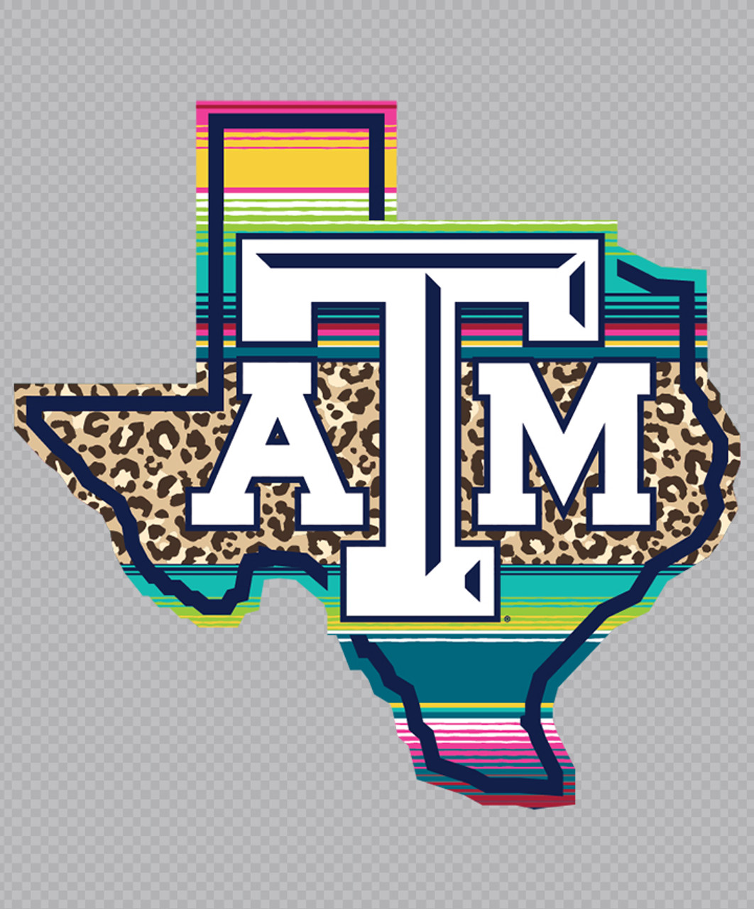 Texas A&M Aggies Floral State Die Cut Decal 4-Inch - College Fabric Store