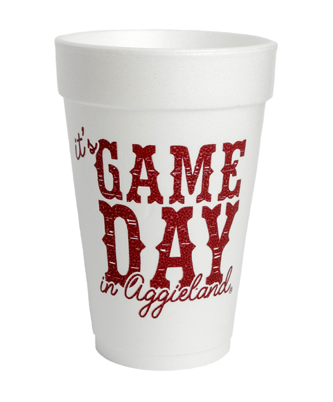 Texas A&M Aggies Gig 'Em 10 count Sleeve Styrofoam Cups