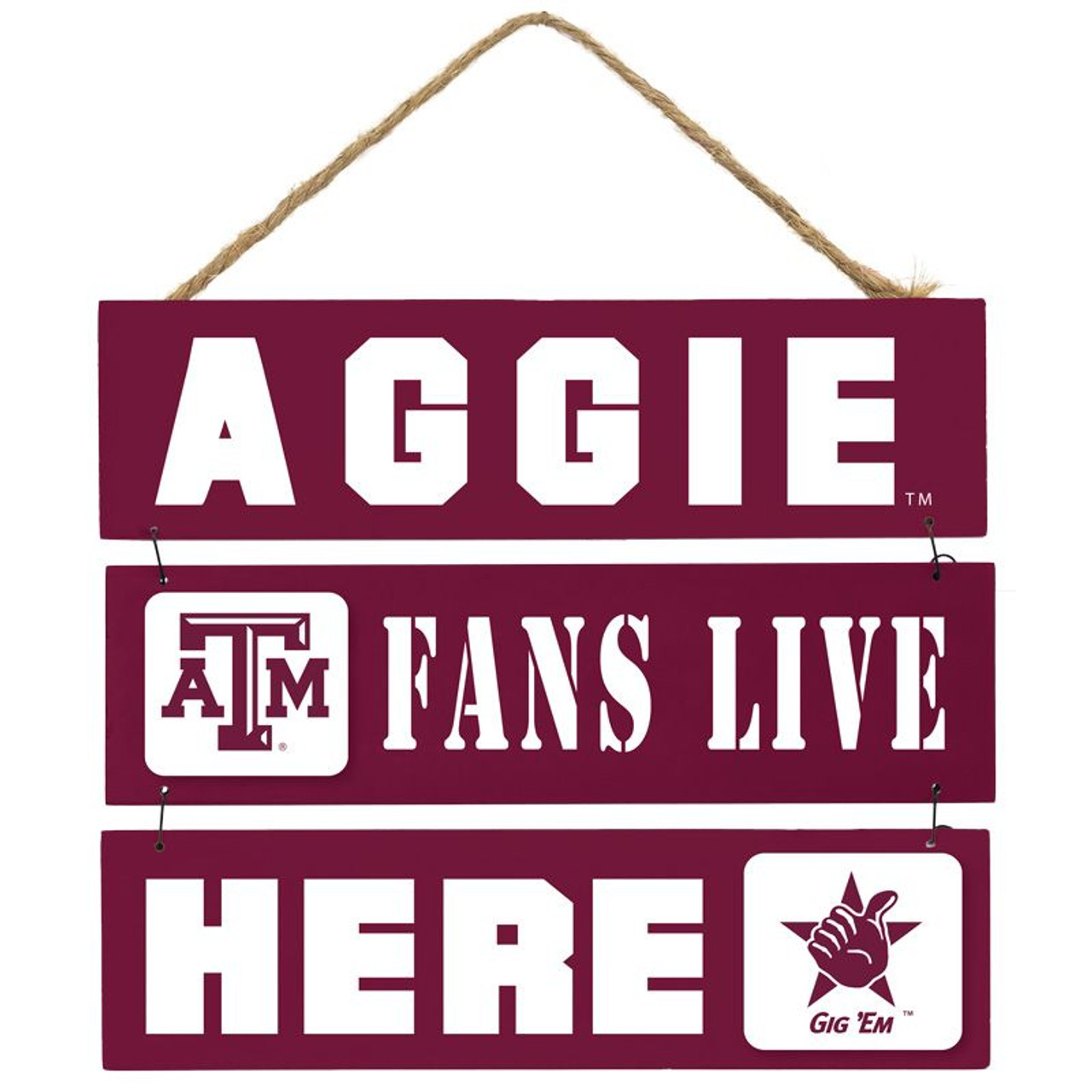 Texas A&M-Gig 'Em Aggies-College Wall Art