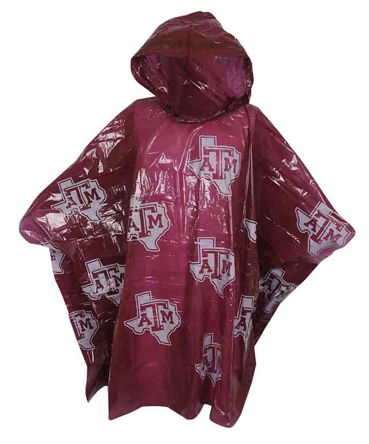 Lonestar Lightweight Poncho - Maroon