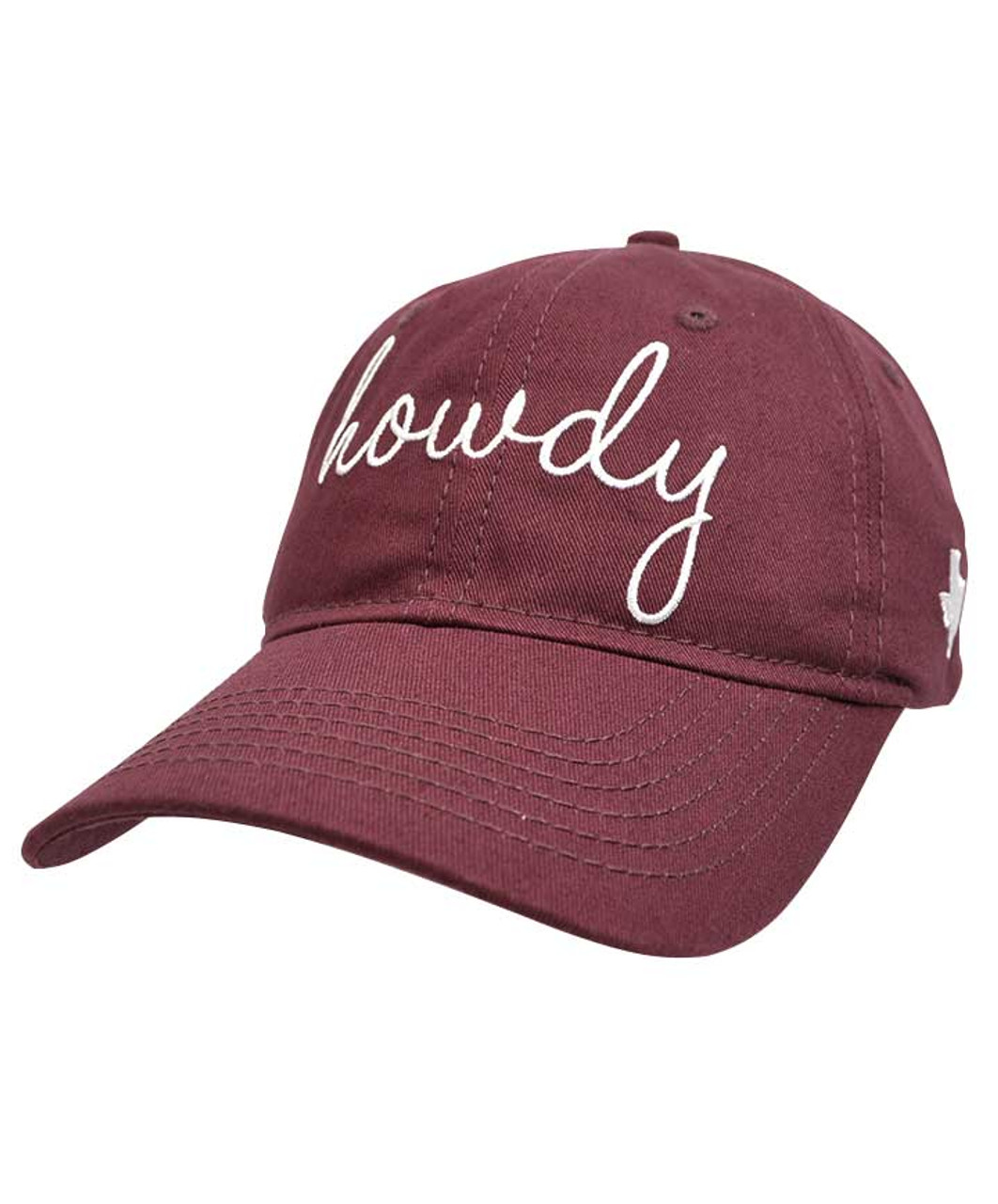 Texas A&M Aggies Howdy Script Maroon Twill Cap - The Warehouse at C.C ...