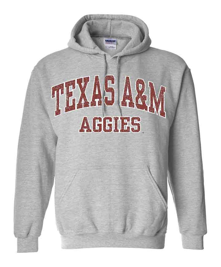 Texas A&M Arch Hoodie - Grey