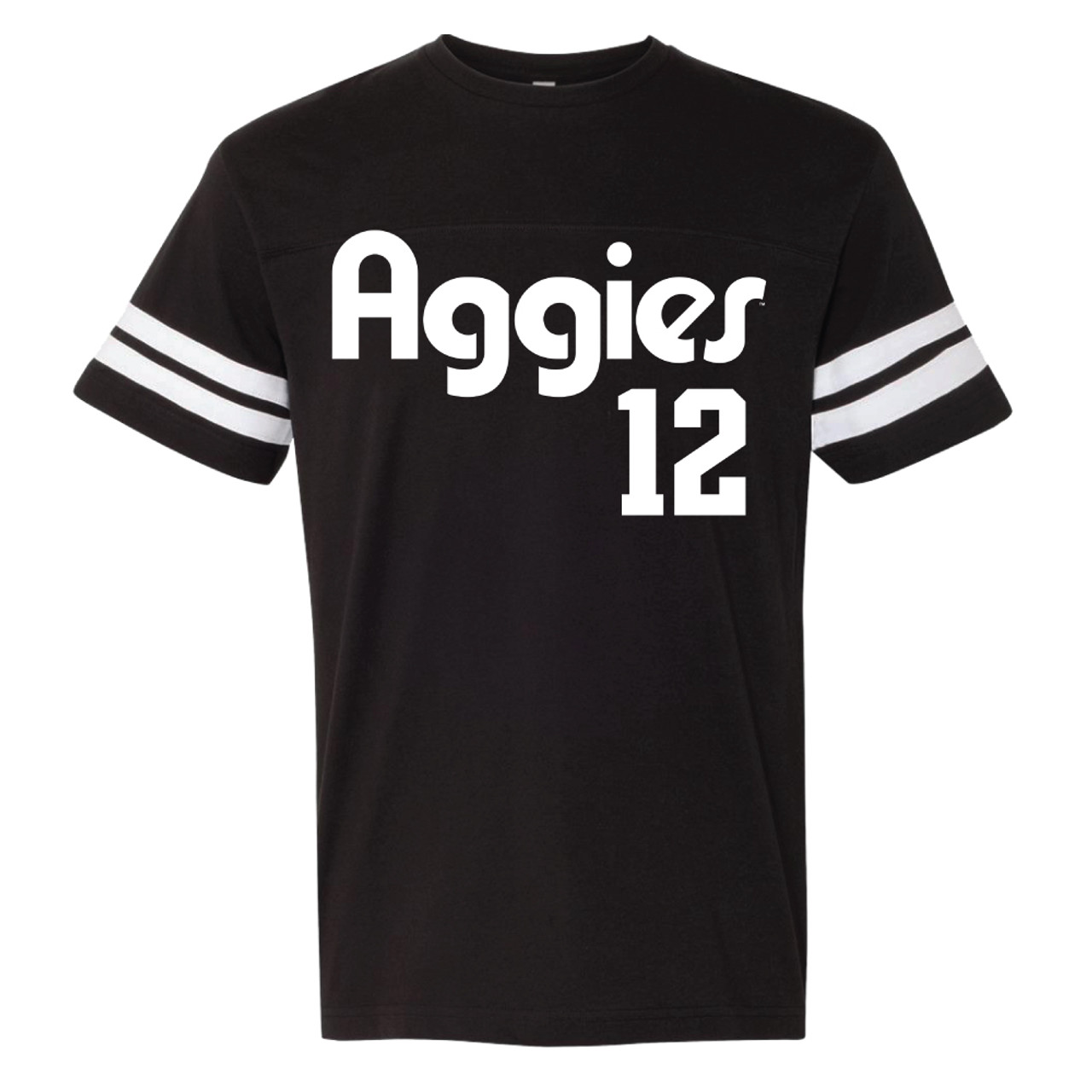 Texas A&M Aggies Softball Jersey Style Tee | Black and White - The  Warehouse at C.C. Creations