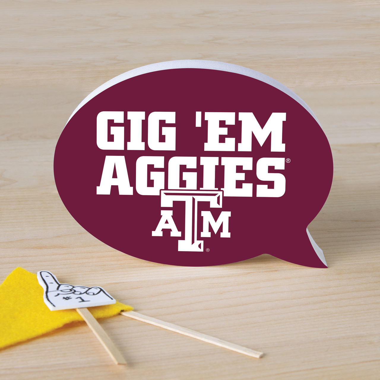 Gig 'Em Aggies Small Desk Sign - The Warehouse at C.C. Creations