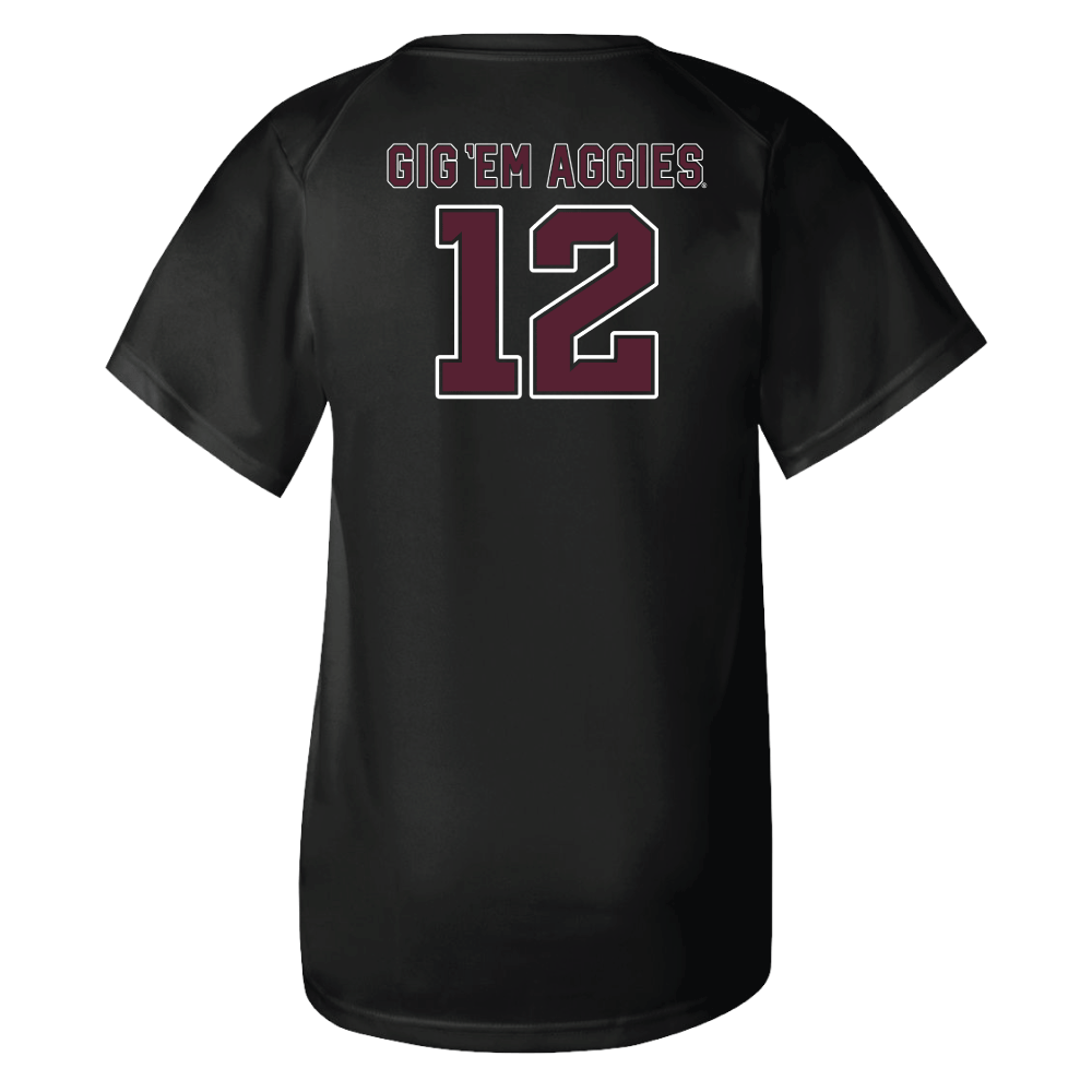 Youth Football Jersey Tee Black The Warehouse at C.C. Creations