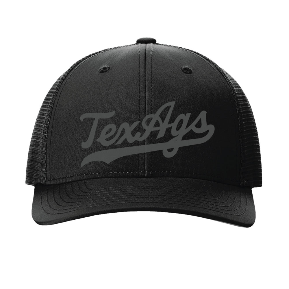TexAgs Trucker Cap - Black - The Warehouse at C.C. Creations