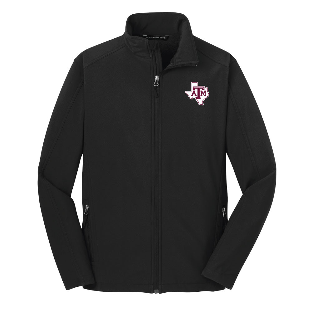 Soft Shell Full Zip Jacket - Black - The Warehouse at C.C. Creations