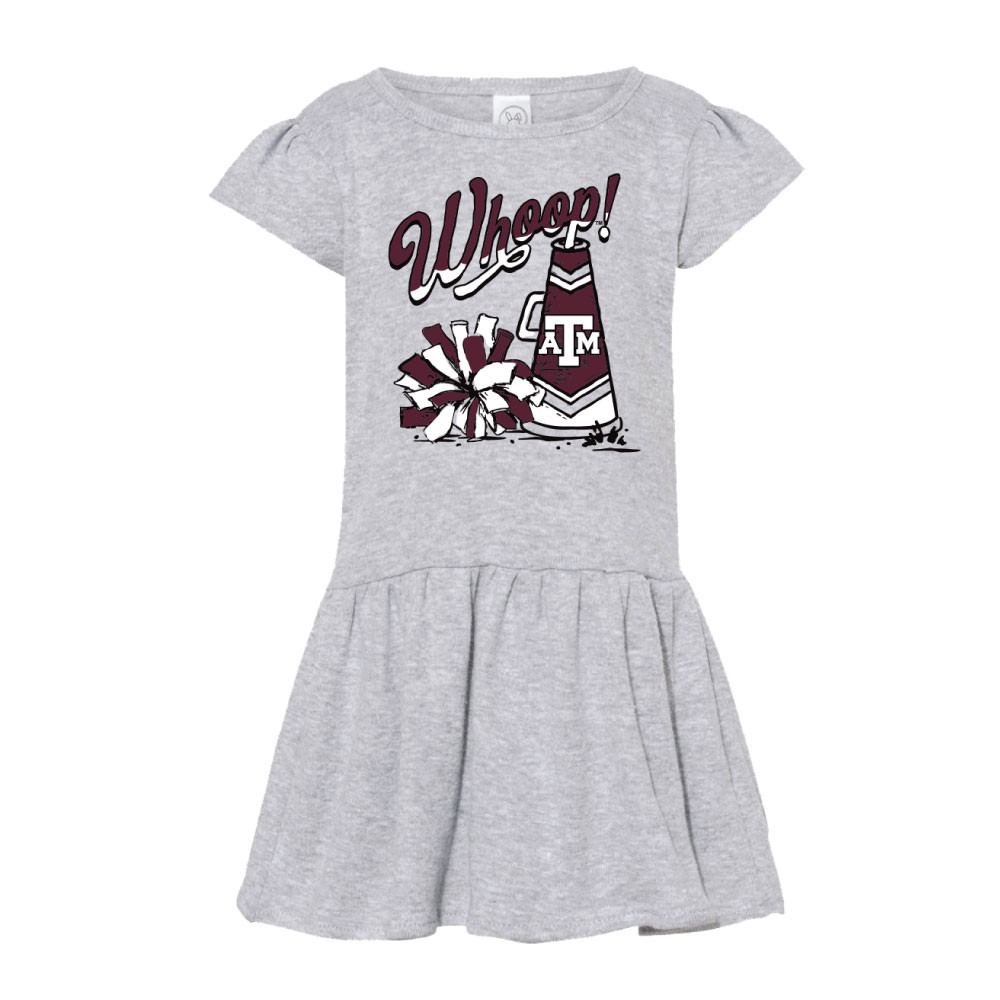 Infant Cheer Whoop Dress - Heather Grey