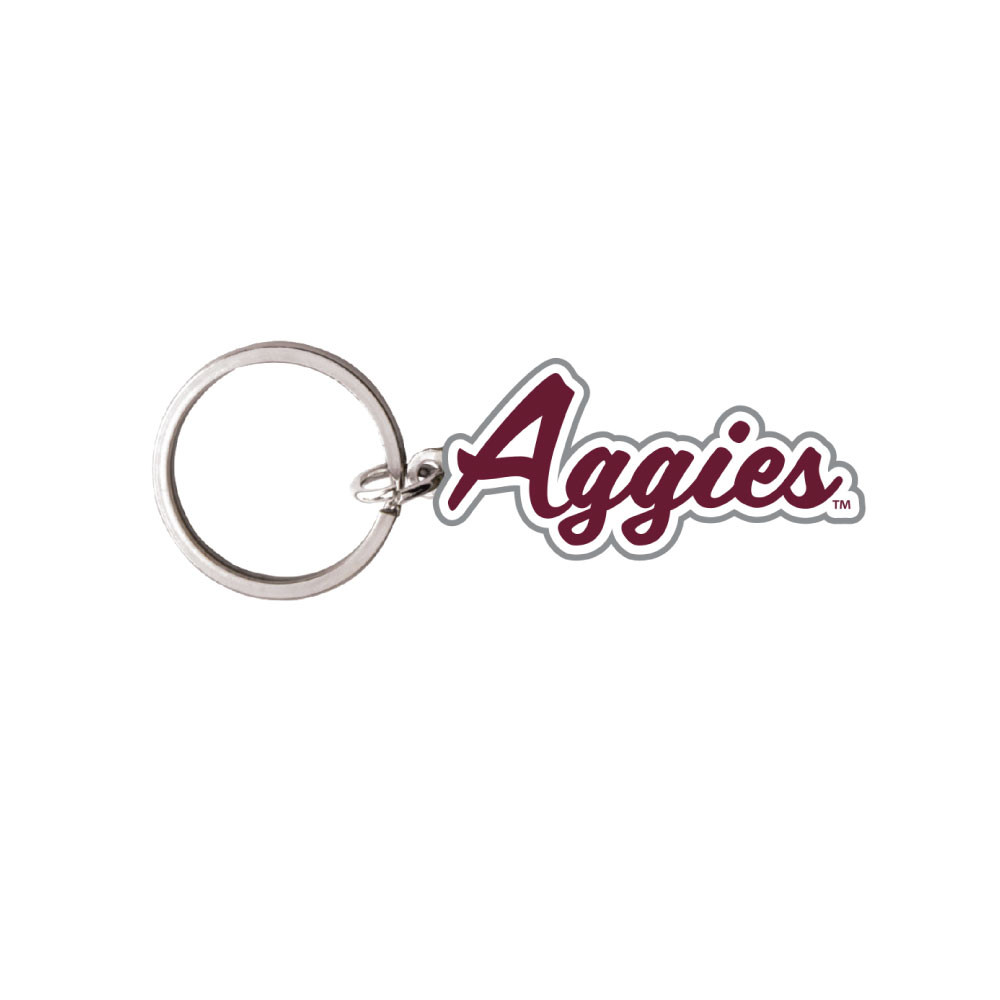 Script Aggies Keychain - The Warehouse at C.C. Creations