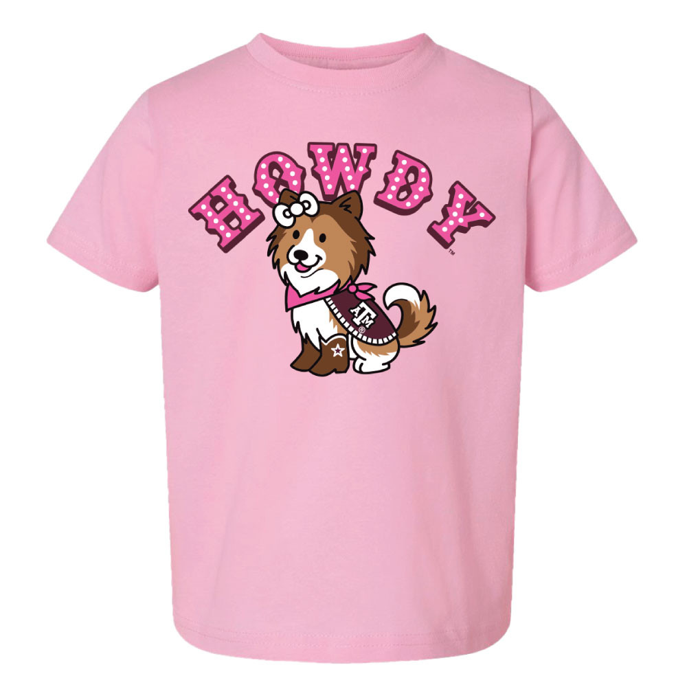 Toddler Howdy Rev Short Sleeve - Pink - The Warehouse at C.C. Creations