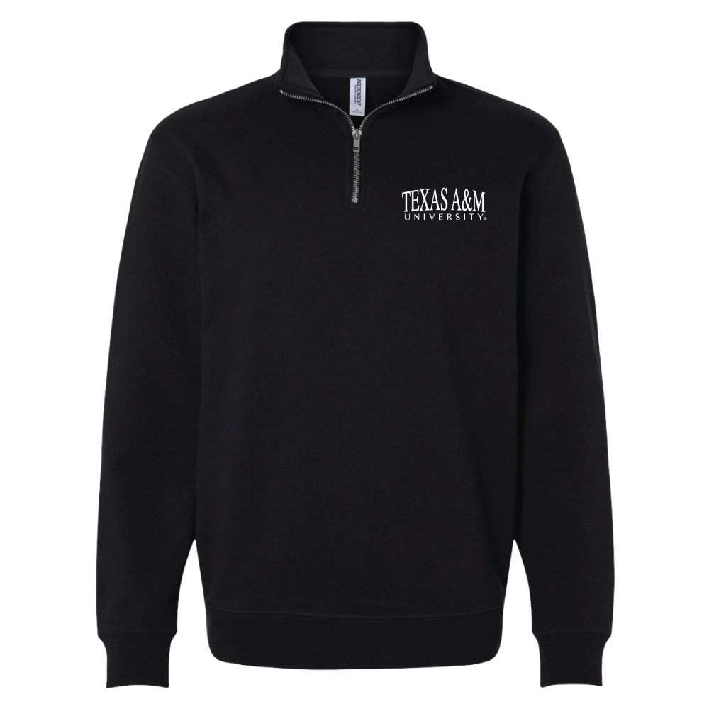 Texas A&M University 1/4 Zip - Black - The Warehouse at C.C. Creations