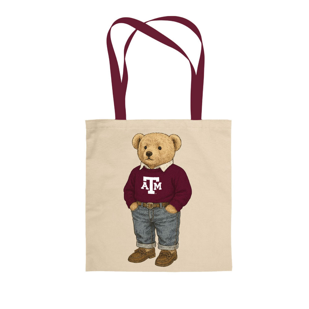 A&M Polo Bear Tote Bag - The Warehouse at C.C. Creations