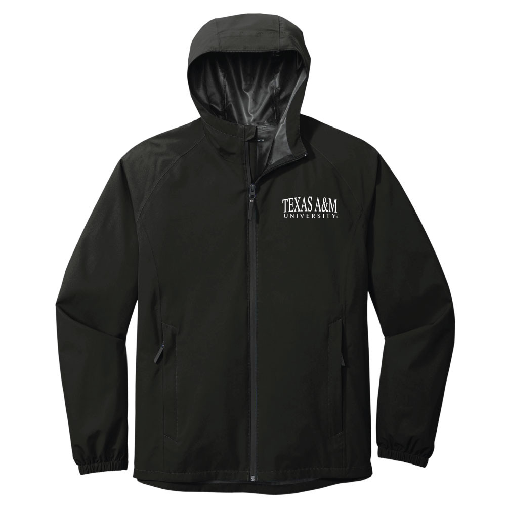 NCAA テキサスA&M大学 クォータージップ ナイロンジャケット【2XL】 Full Zip University Rain Jacket - Black - The Warehouse at C.C.