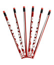 6PK Pencil - Maroon