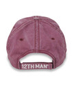 Texas A&M Aggies washed maroon cap with raised ATM logo and Texas outline detail on side