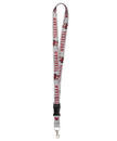 Disney Mickey Mouse Lanyard w/ Buckle - Maroon & Grey Disney Mickey Mouse Lanyard w/ Buckle - Maroon & Grey