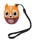 Texas A&M Aggies Bitty Boomer wireless speaker with animal character design, maroon base, and Texas A&M logo with strap