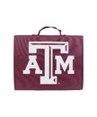 Texas A&M Aggies maroon bleacher cushion with large Texas A&M logo and carry handle