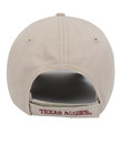 Texas A&M Aggies khaki cap with maroon Texas state patch on front and small Texas A&M logo on side