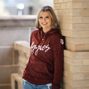 Script Font Hoodie - Maroon Script Font Hoodie - Maroon