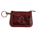Nappa Leather Coin Case - Maroon Nappa Leather Coin Case - Maroon