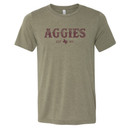 Academic Building W/ Flags Short Sleeve - Heather Olive