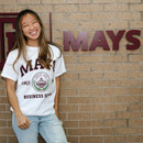 Mays Business School Seal Short Sleeve - White