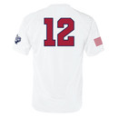 Baseball RWB Jersey Active Tee - White Baseball RWB Jersey Active Tee - White