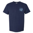 Left chest ATM logo filled in with a ripple in water pattern.