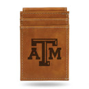 Engraved Front Pocket Wallet - Brown