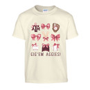 Youth Baseball Bows Short Sleeve - Parchment