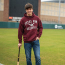 Baseball Arch Hoodie - Maroon