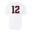 Youth Aggie Baseball Jersey Active Short Sleeve - White