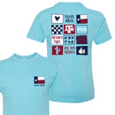 Youth Drawn Collage Short Sleeve - Blue Horizon Youth Drawn Collage Short Sleeve - Blue Horizon