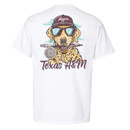 Fishing Aggies Dog Short Sleeve - White Fishing Aggies Dog Short Sleeve - White