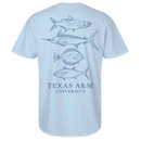 Stacked Fish Short Sleeve - Hydrangea Stacked Fish Short Sleeve - Hydrangea