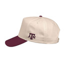 Texas A&M Puff Cap - Tan & Maroon