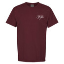 Oval Helmet Banner Short Sleeve - Maroon Oval Helmet Banner Short Sleeve - Maroon