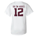 Youth Football Jersey Tee - White